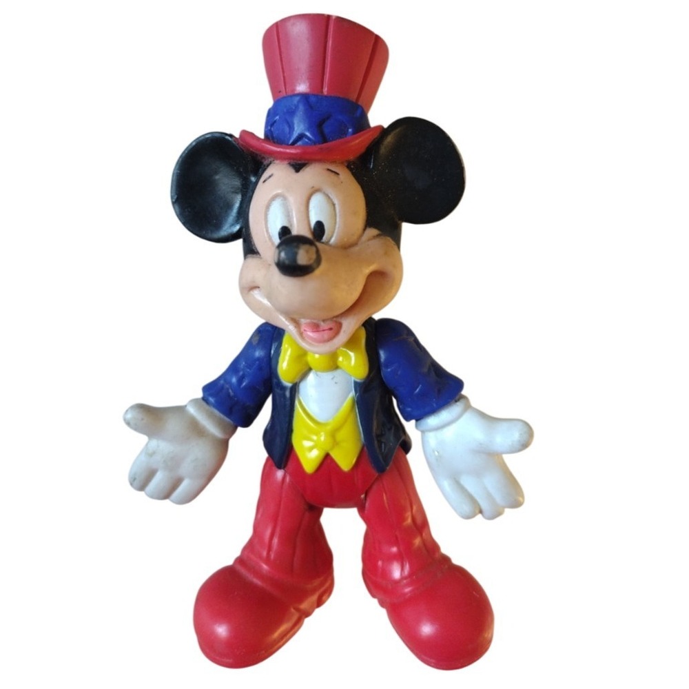 Disney Mickey Mouse Ringmaster Epcot Center Poseable Action Figure 4" Top‎ Hat